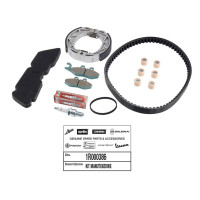 KIT ENTRETIEN SCOOT ORIGINE PIAGGIO 50 FLY 2T 2005/ (AVEC GUIDES VARIATEUR) 