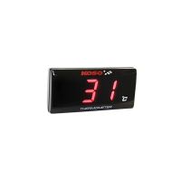 Thermomètre Digital - Koso Super Slim Rouge 1/8 Connectique noire