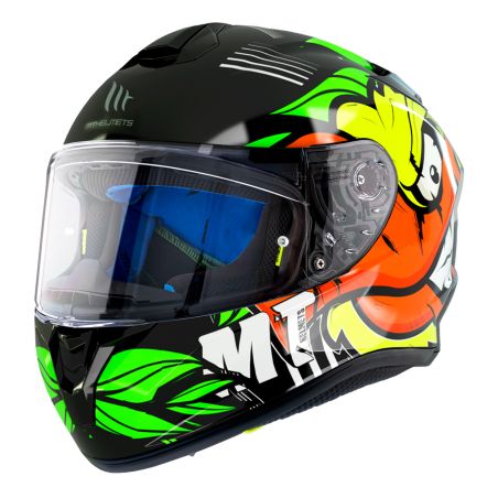 Casque Intégral - MT Targo Truck Noir Mat / Fluo Mat