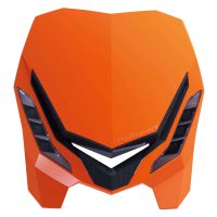 Tête de Fourche / Plaque phare - E-Blaze à leds Orange KTM / Noir