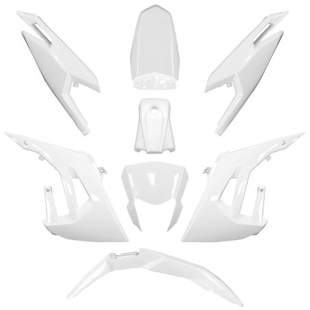 Kit Carenado Derbi Senda DRD a partir del 2011 - 8 piezas Blanco Brillante