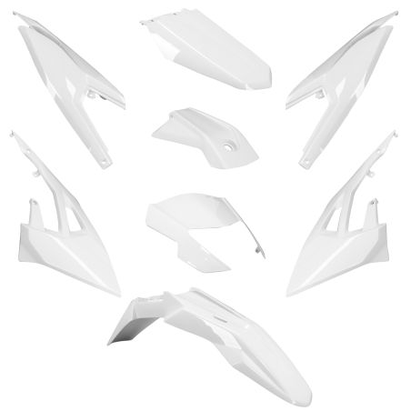 Kit Carenado Derbi Senda DRD a partir del 2011 - 8 piezas Blanco Brillante