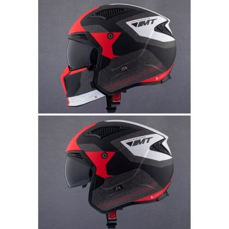 Casque Modulable Transformable - MT Streetfighter SV Argent Brillant