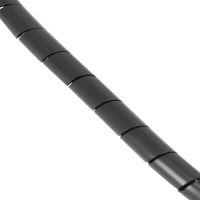 Funda espiral flexible de protección de cables eléctricos - 6 a 60mm negro