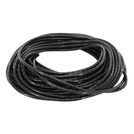 Funda espiral flexible de protección de cables eléctricos - 6 a 60mm negro