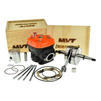 Pack Moteur 90cc Derbi E3 E4 - Kit MVT Iron Pro Max Fonte + Vilebrequin SC Service Course Axe 13mm Course 44.8mm MVT