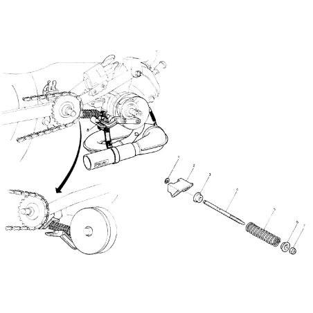 Kit Variador + Pedal Lanceur + Muelle Motor Peugeot 103 SP MVL - Polini