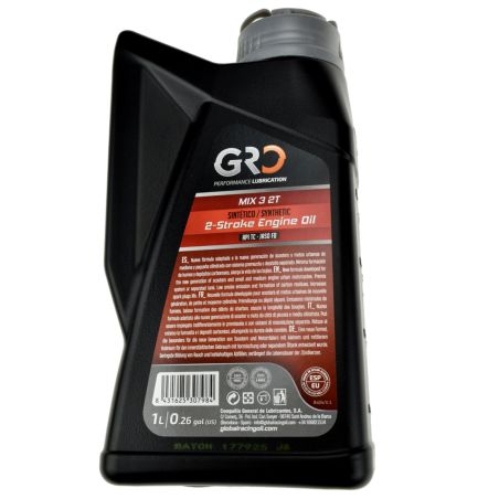 Aceite de mezcla 2T - UNIVERSAL - GRO Mineral - Global Racing Oil - 1L