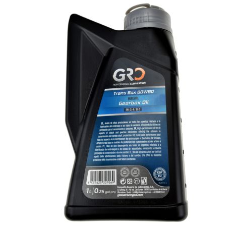 Aceite de Transmisión GEAR TRANS 80W90 - GRO Semi-Sintético - Global Racing Oil - 1L