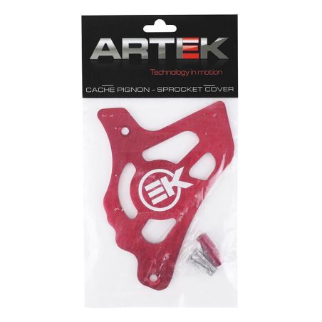 Cache Pignon aluminium AM6 - BETA / RIEJU / SHERCO - CNC Rouge