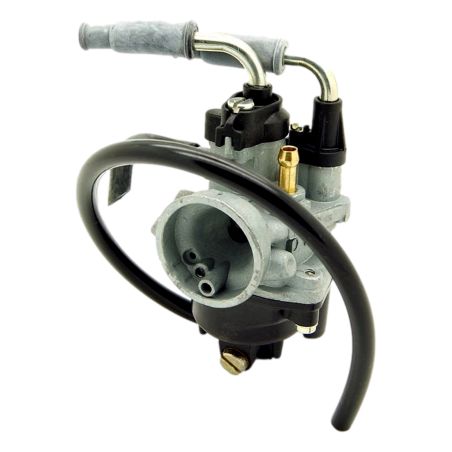 Carburateur 12mm Dellorto PHBN GS sortie gaz coudée / starter à câble / dépression / graissage séparé