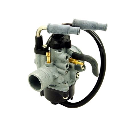 Carburateur 12mm Dellorto PHBN GS sortie gaz coudée / starter à câble / dépression / graissage séparé