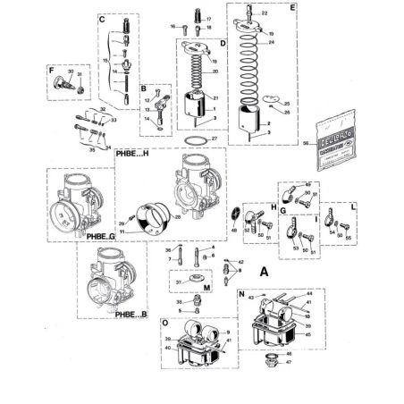 Carburateur 36mm - PHBE HS 06828 Dellorto