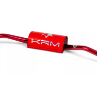 Guidon KRM 28mm avec mousse rouge holographique