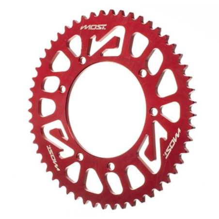 Couronne Most 53 dents Rieju MRT Derbi Senda rouge