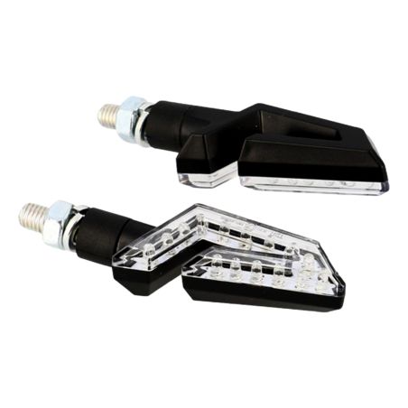 Intermitentes Blackway Arda LED negro homologados CE