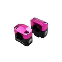 Surpontets KRM Pro Ride pour Guidon Diamètre 28,6 mm en Aluminium CNC Rose/Noir.