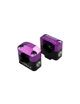 Surpontets KRM Pro Ride pour Guidon Diamètre 28,6 mm en Aluminium CNC Violet/Noir.