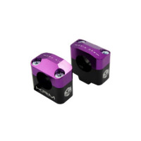 Surpontets KRM Pro Ride pour Guidon Diamètre 28,6 mm en Aluminium CNC Violet/Noir.