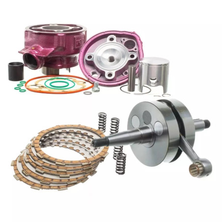 Pack Kit Motor Top Rosa Minarelli AM6 cigüeñal cilindro embrague