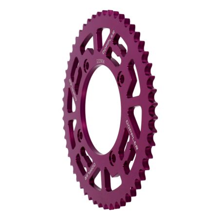 Couronne 53 dents Beta RR SM / Factory - Alésage 100mm 4T / Pas 428 - Doppler - Alu violet