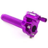 Poignée de gaz - tirage rapide -Hi Speed -Aluminium CNC - Terzo - Violet