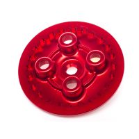 Tapa prensa embrague reforzado en aluminio CNC Rojo para Minarelli AM6 - Terzo