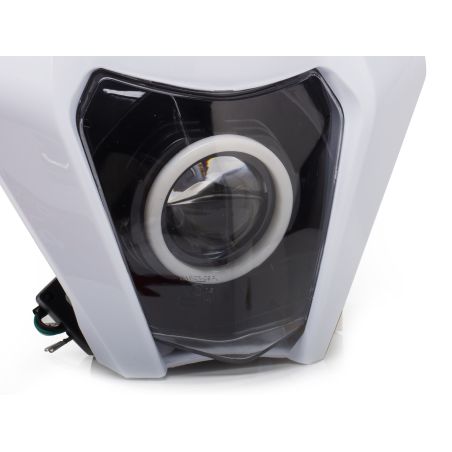 Portafaros tipo KTM - LED Angel Eye conexión Bluetooth - Blanco - TERZO