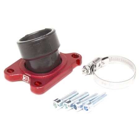 Pipe d'admission orientable 360° Minarelli AM6 / Derbi - Terzo - Rouge