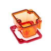 Cuve de carburateur PWK 19-30mm transparent rouge - Terzo