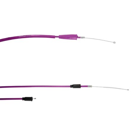 Cable de Gas completo Doppler en Téflon adaptable para Sherco SE-R / SM-R / HRD Lila