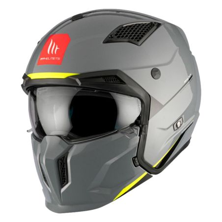 Casco Modular - MT Streetfighter SV Gris Brillante