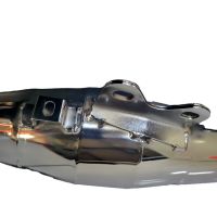 Pot d'échappement SR93 CE-CR Tecnigas pour Yamaha BW'S et MBK Booster avec silencieux gris