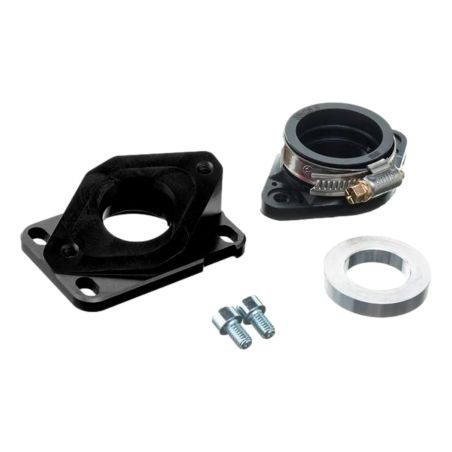 Pipe d’admission aluminium MOST noire 19-28 mm PWK AM6 Derbi