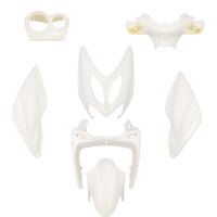 Kit Carénages / Carrosserie MBK Nitro YAMAHA Aerox avant 2013 - Blanc 7 pièces