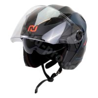 Casco Jet - NoEnd Max Union Black / Gold doble pantalla - Negro brillante / Dorado