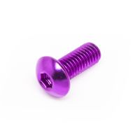 Vis M5x12 Most tête bombée aluminium violet