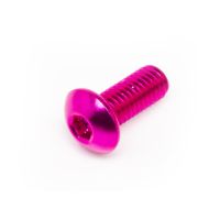 Vis M5x12 Most tête bombée aluminium rose