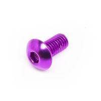 Vis M5x10 Most tête bombée aluminium violet