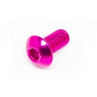 Vis M5x10 Most tête bombée aluminium rose