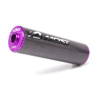 Silenciador Most Shorty 80‑100cc M3 Carbono Violeta Aluminio Racing