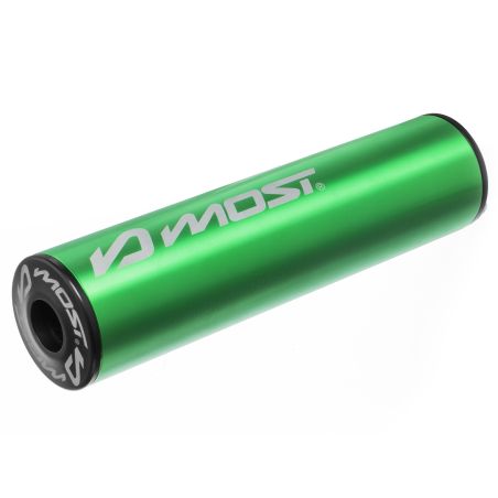 Silenciador Most Racing verde negro Flip 80 100cc diametro 20mm
