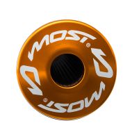 Silenciador de escape MOST 80 / 100cc carbono y naranja