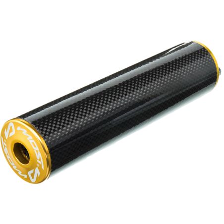 Silenciador MOST 80 100cc carbono oro aluminio racing