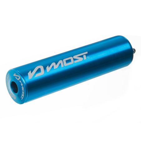 Silenciador MOST 80 100cc azul aluminio racing