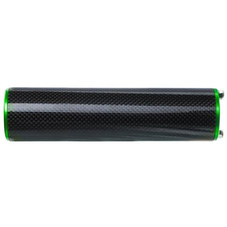 Silenciador Most Racing carbono/verde 70–80cc – Ø interior 20 mm