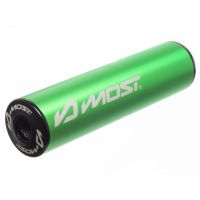 Silenciador racing flip verde negro 70 80cc diametro 20mm