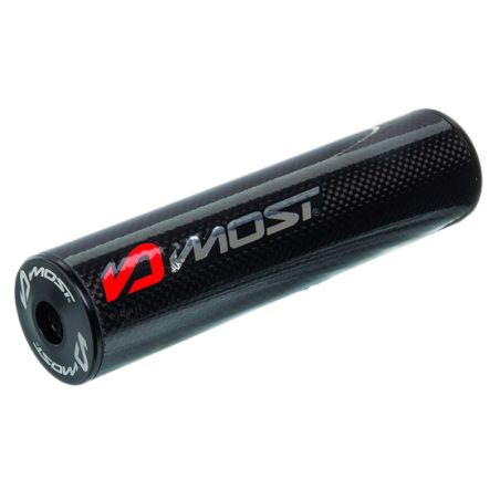 Silenciador Most Racing carbono negro 70 80cc diametro 20mm