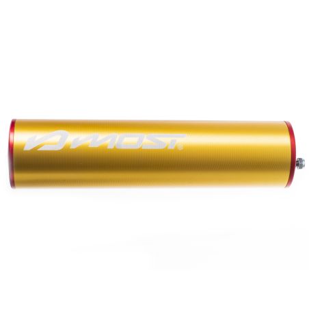 Silenciador de escape Most 50 / 70cc – Oro y Rojo
