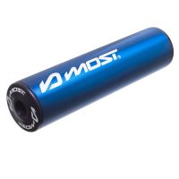 Silenciador de escape MOST Racing aluminio azul noche negro 50cc 70cc entraxe 45 mm